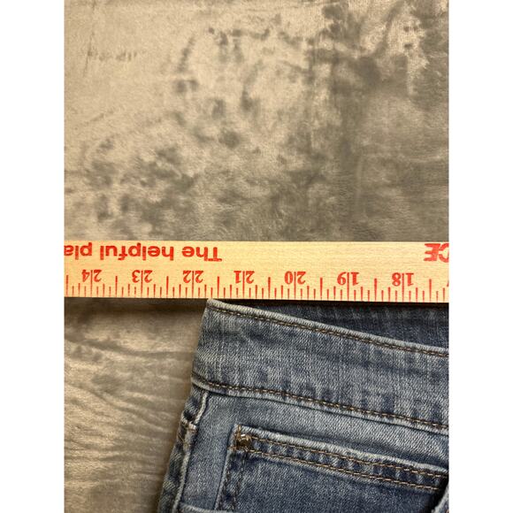 Jennifer Lopez Distressed Boyfriend Jeans Women's Size 20W Blue Denim - Picture 3 of 13